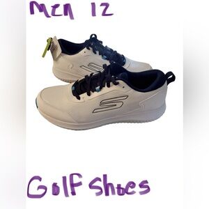 Golf ⛳️ Pro Max Skechers White and Black Men's Sneakers
